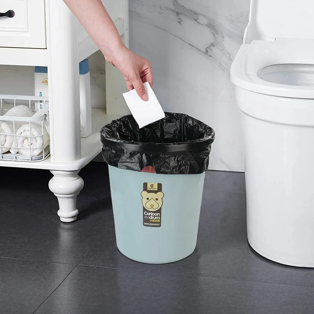 120 Pcs 45 x 50 cm Drawstring Trash Bags-Black