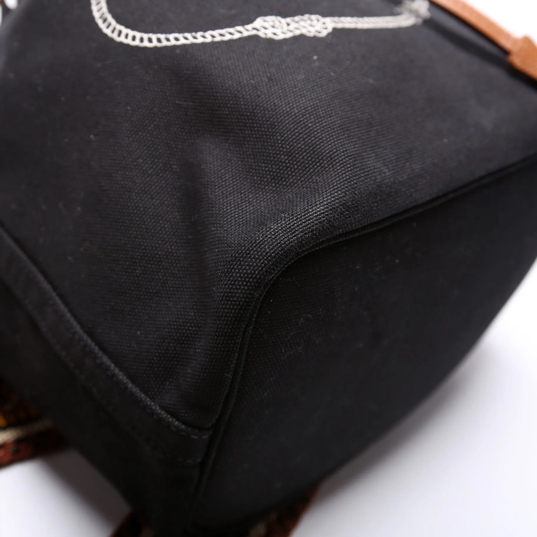 1BE032 Logo Canvas Drawstring