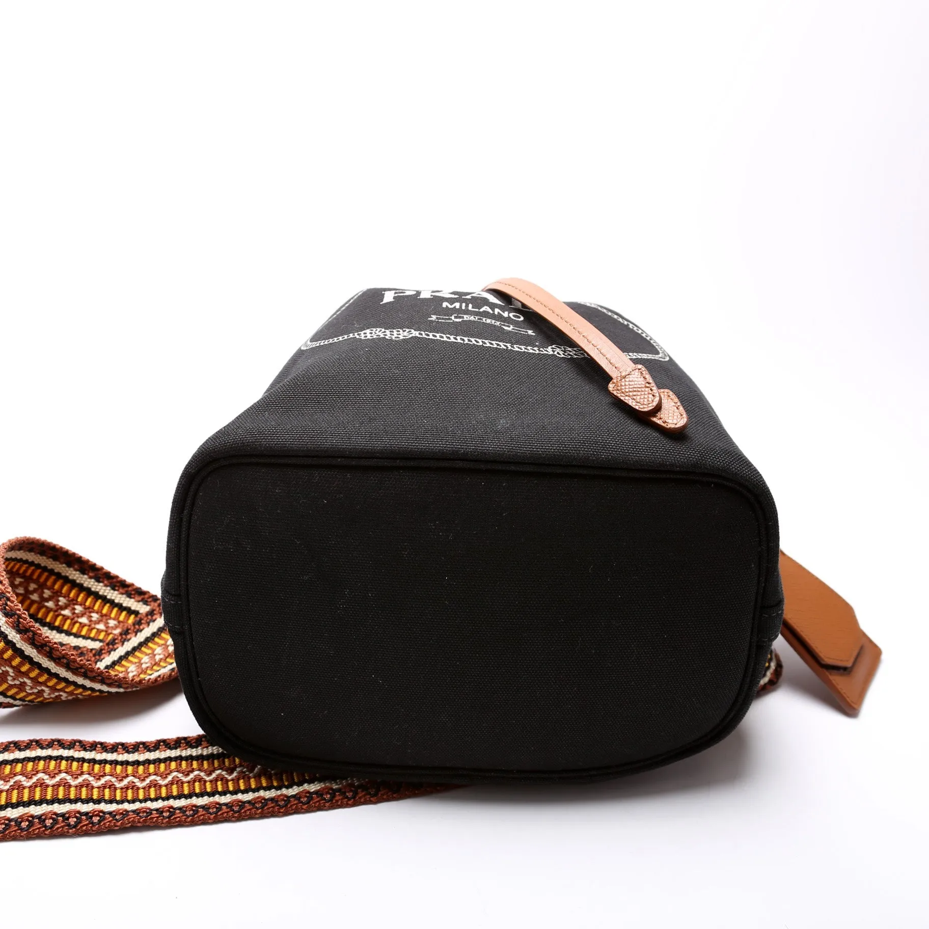 1BE032 Logo Canvas Drawstring