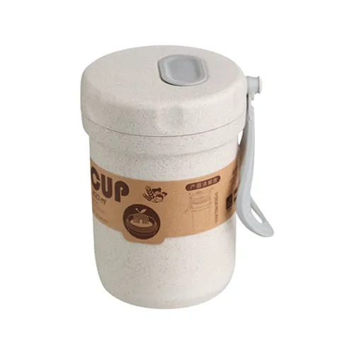 3 Layers Lunch Box Microwavable Japanese Bento Food Container Eco-Friendly Wheat Straw 900ml Lunchbox