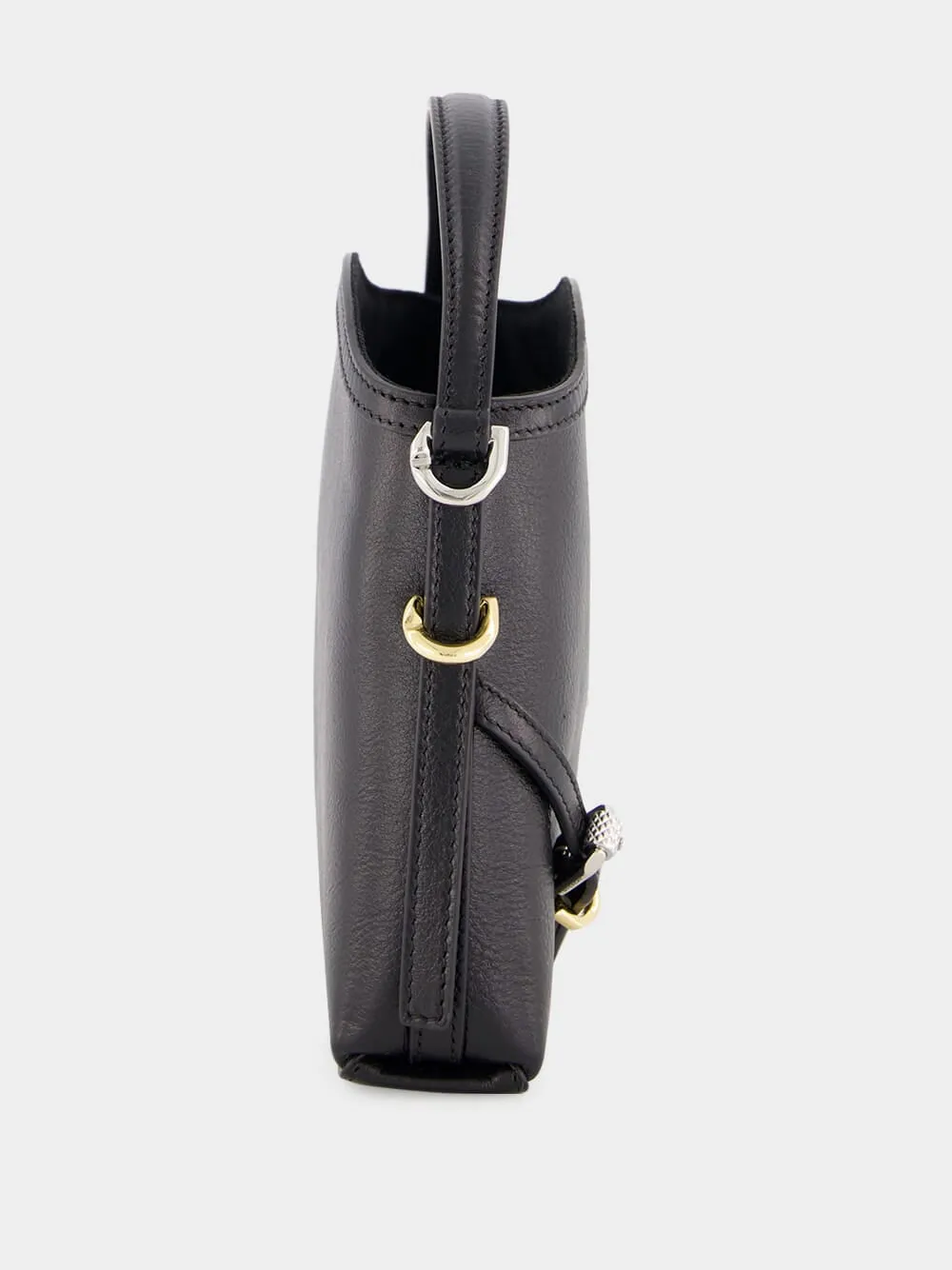 Black Nano Voyou Leather Bag