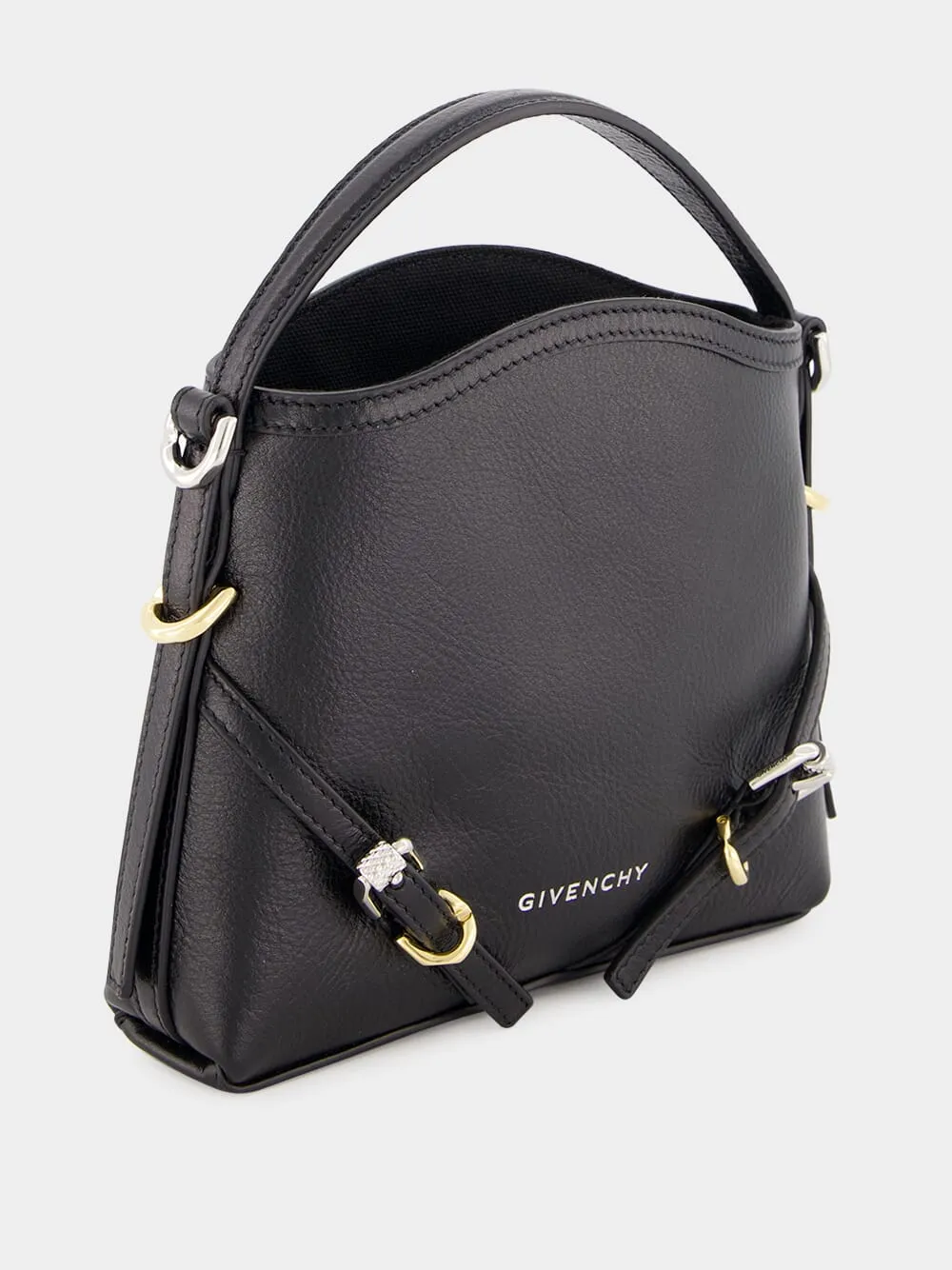 Black Nano Voyou Leather Bag