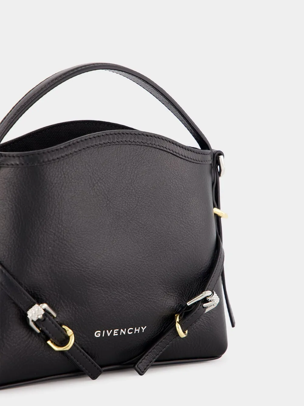 Black Nano Voyou Leather Bag