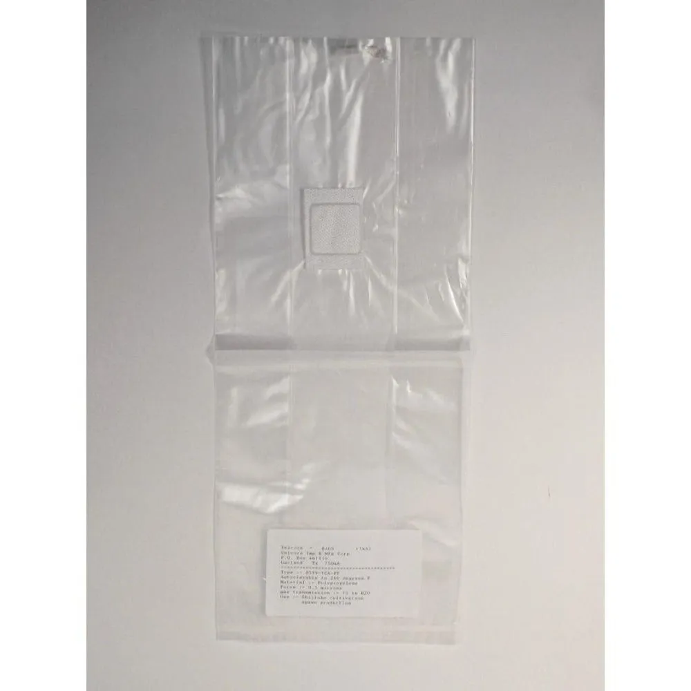 Box of 1000 units 4A Culture Bags, Polypropylene, 0.5 micron filter patch
