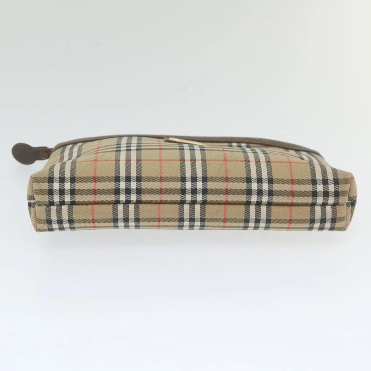 BURBERRYSs Nova Check Clutch Bag Nylon Canvas Beige  bs10231