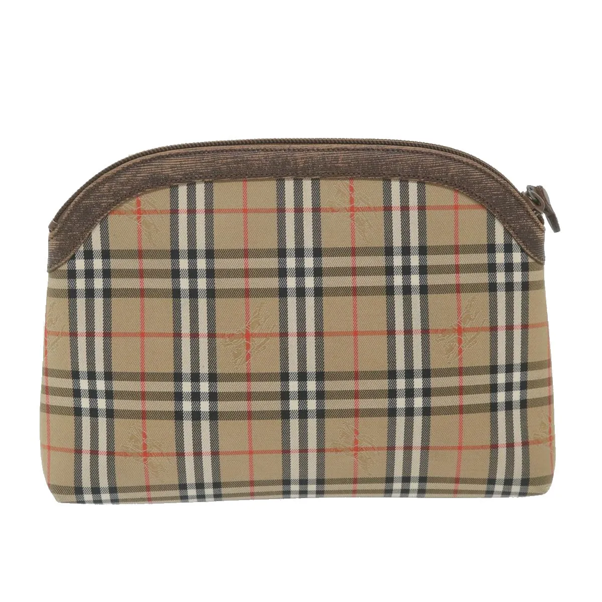 BURBERRYSs Nova Check Clutch Bag Nylon Canvas Beige  bs10231