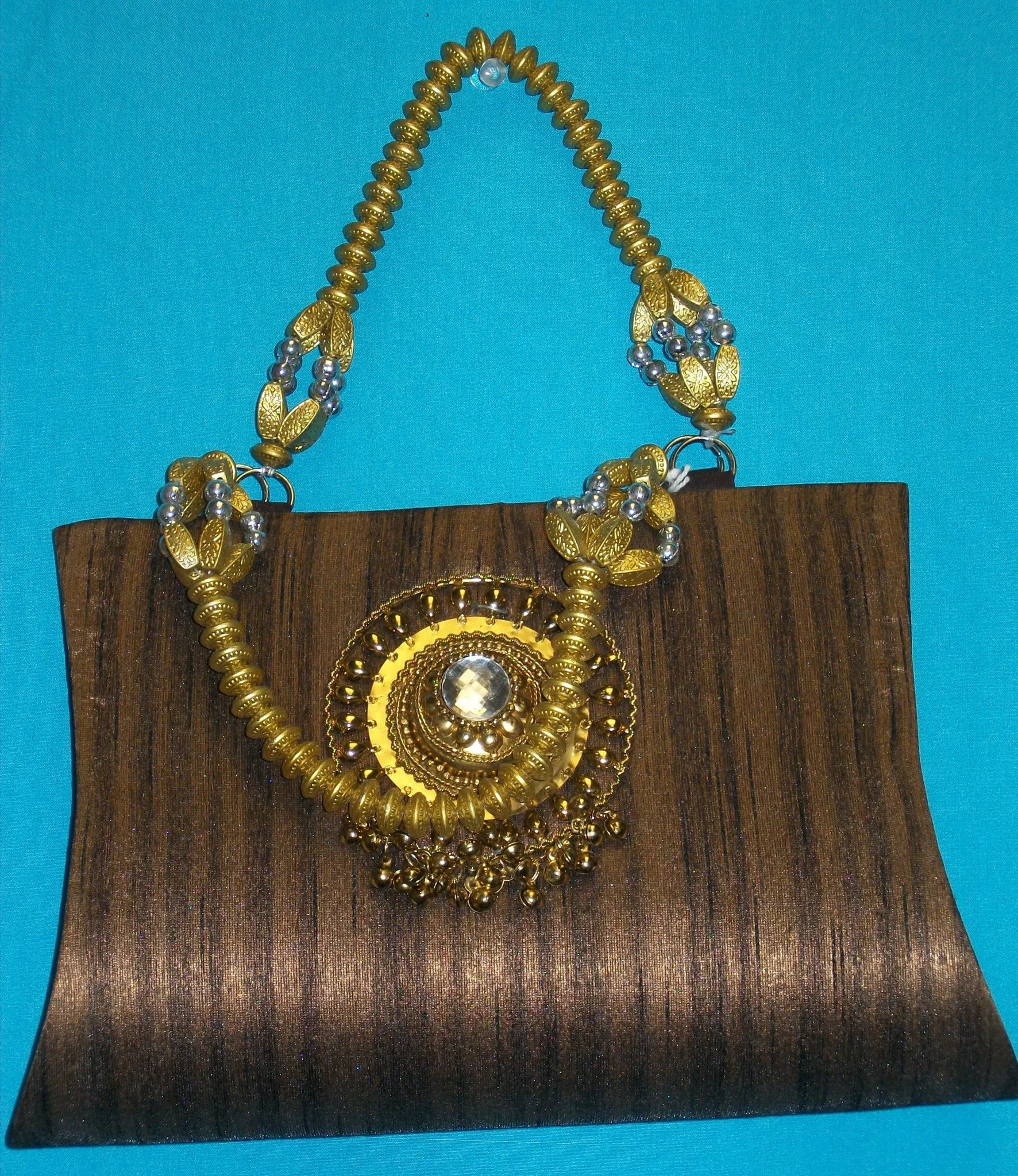 Clutch Brown 4627 Indian Designer Shieno Sarees Pleasanton