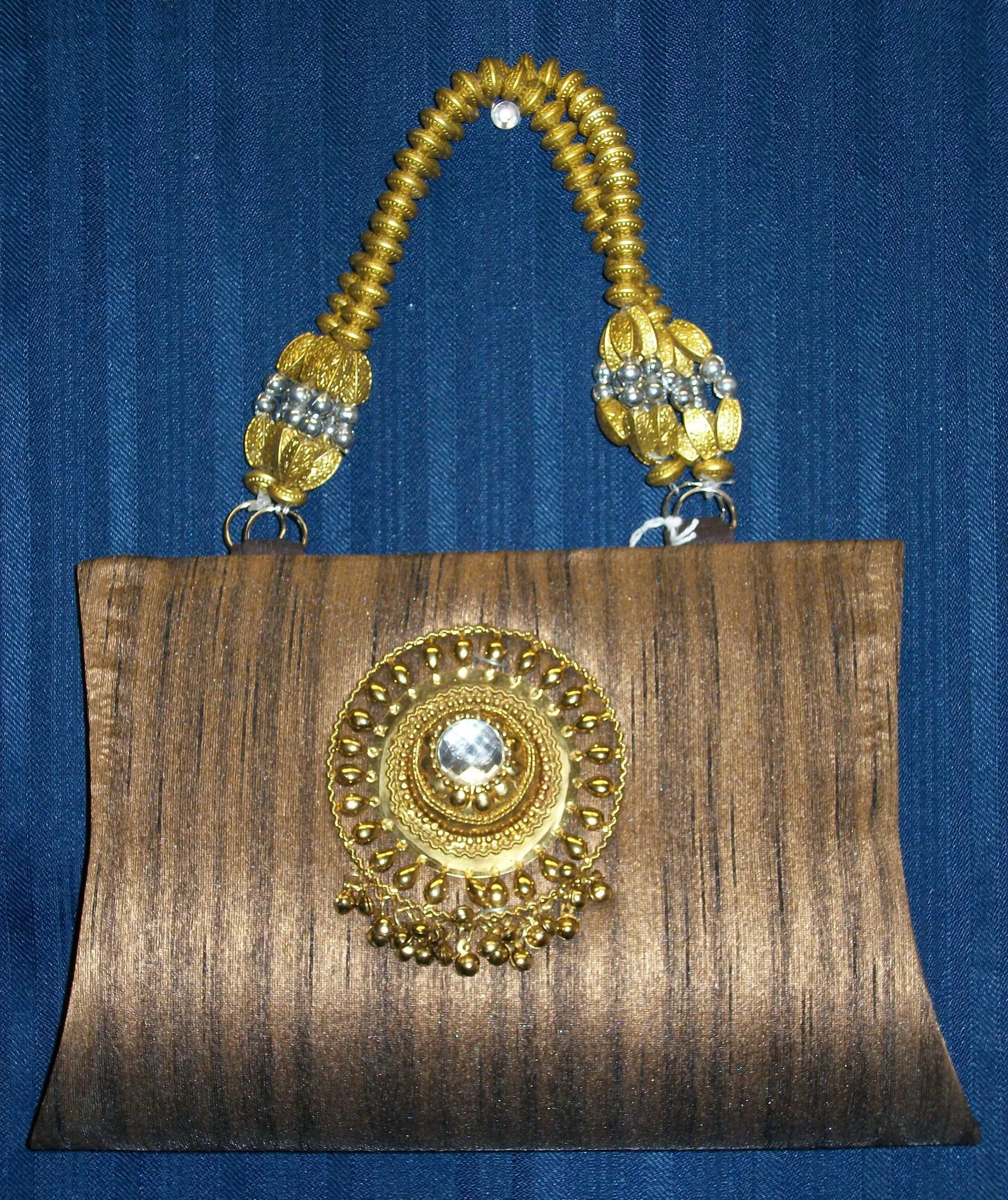 Clutch Brown 4627 Indian Designer Shieno Sarees Pleasanton