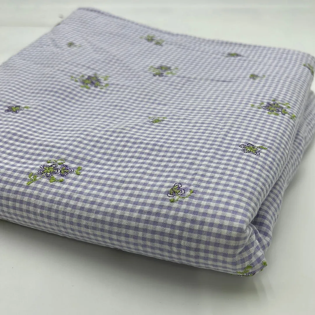 Cotton Blouse Weight, Lilac Check (WDW1949)
