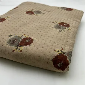 Cotton Dress Weight, Rose Taupe Floral (WDW1953)