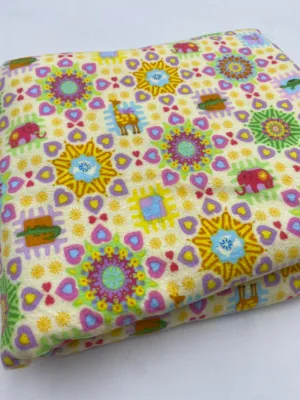 Cotton Flannelette, Rainbow Zoo (WFL0302)