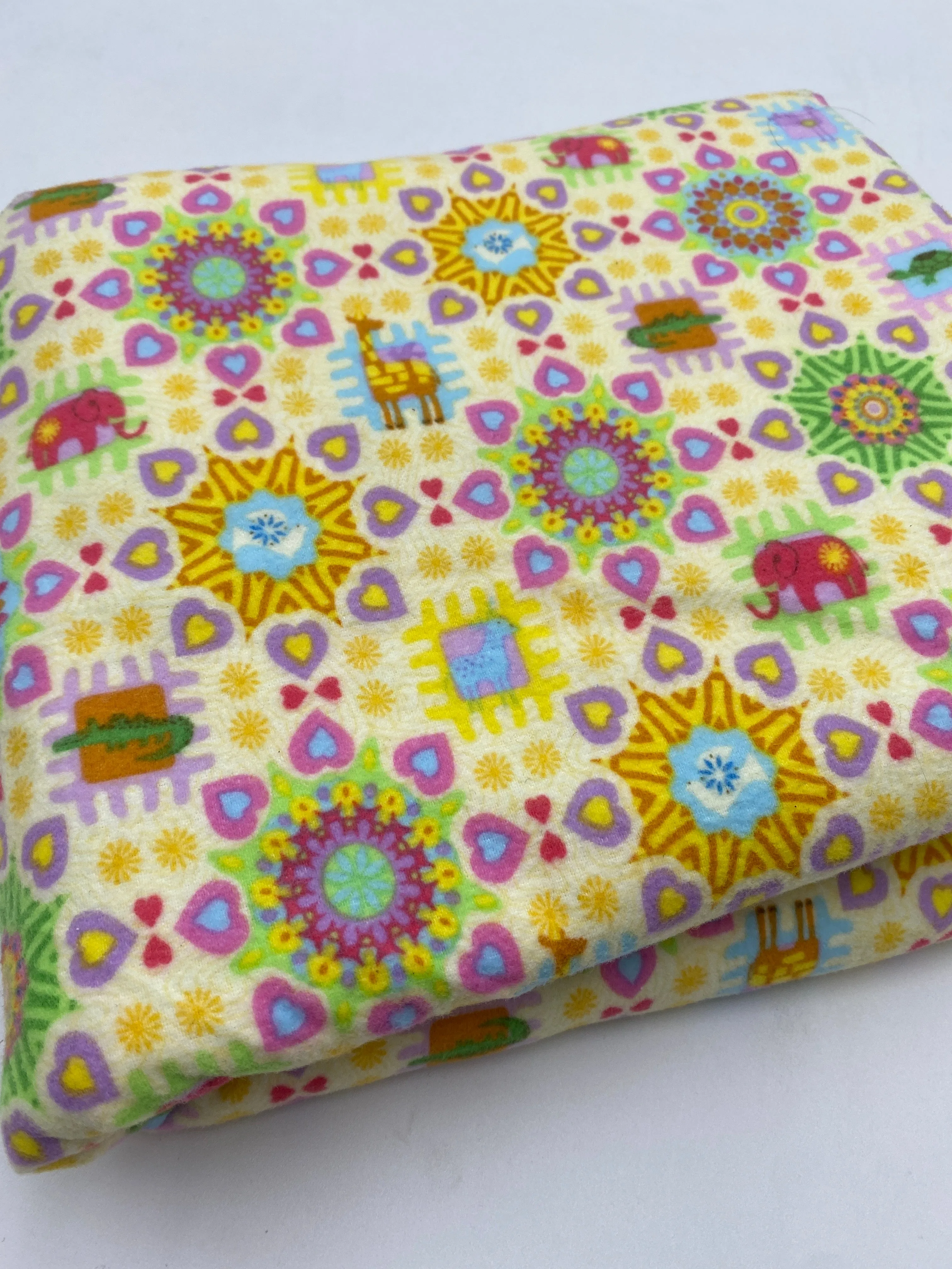 Cotton Flannelette, Rainbow Zoo (WFL0302)