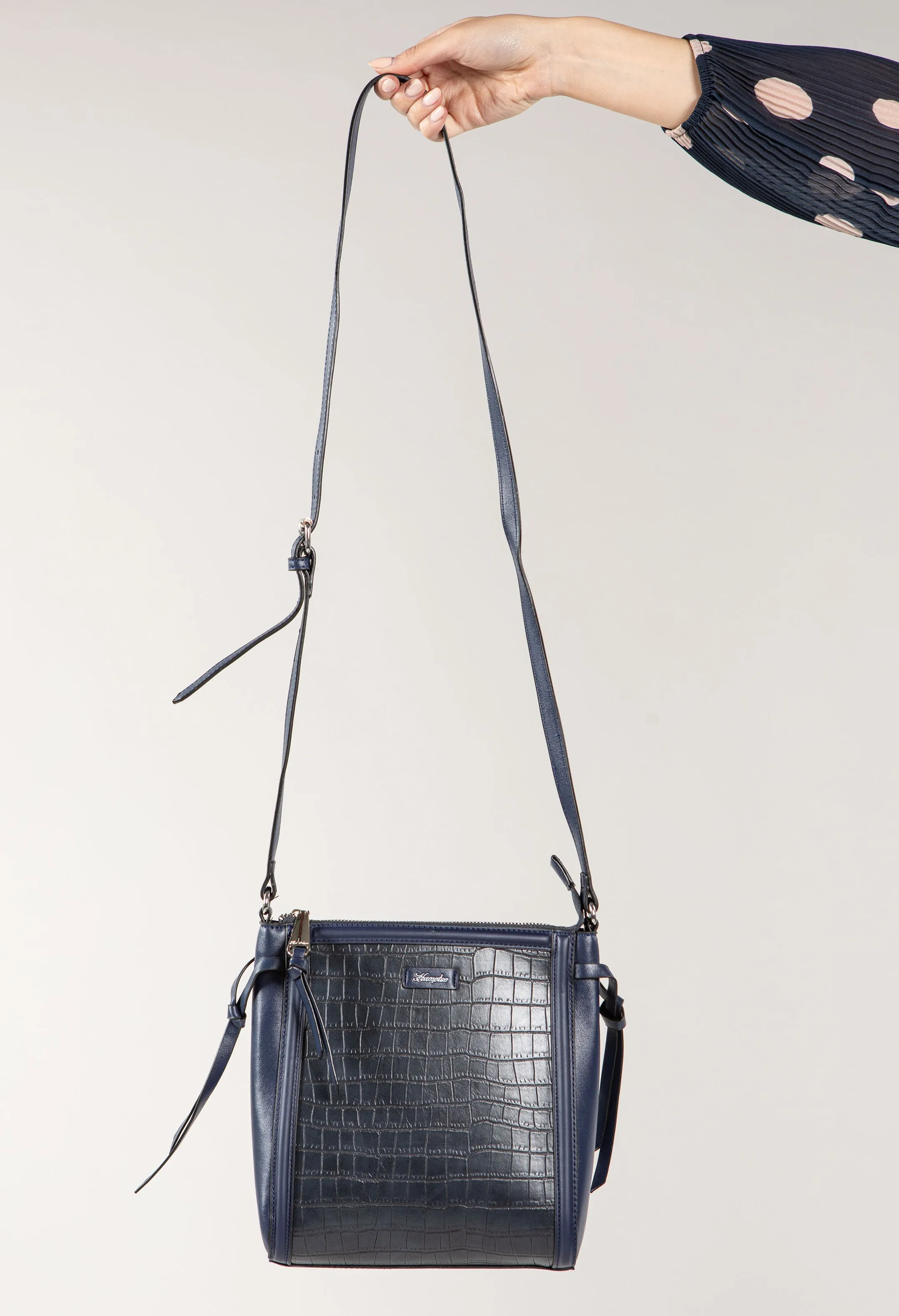 Croc Print Crossbody Bag