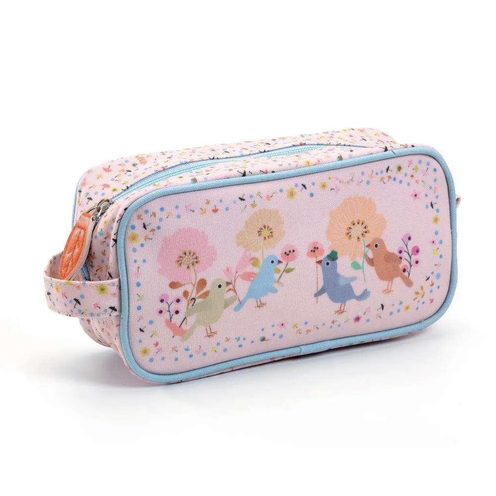 Djeco Pencil Pouch - Colourful Birds