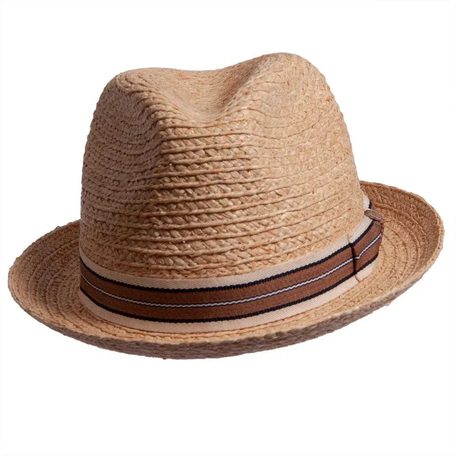 Elias Straw Fedora by American Hat Makers