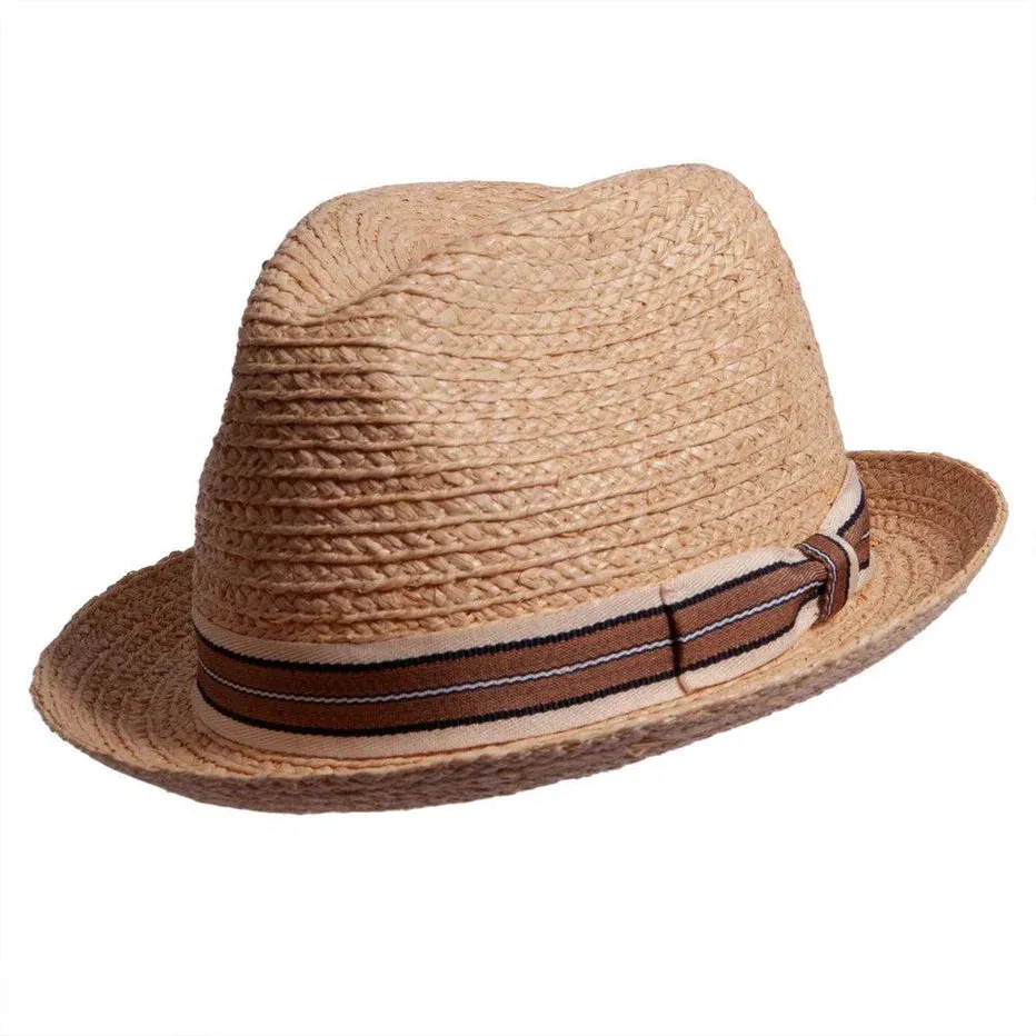 Elias Straw Fedora by American Hat Makers