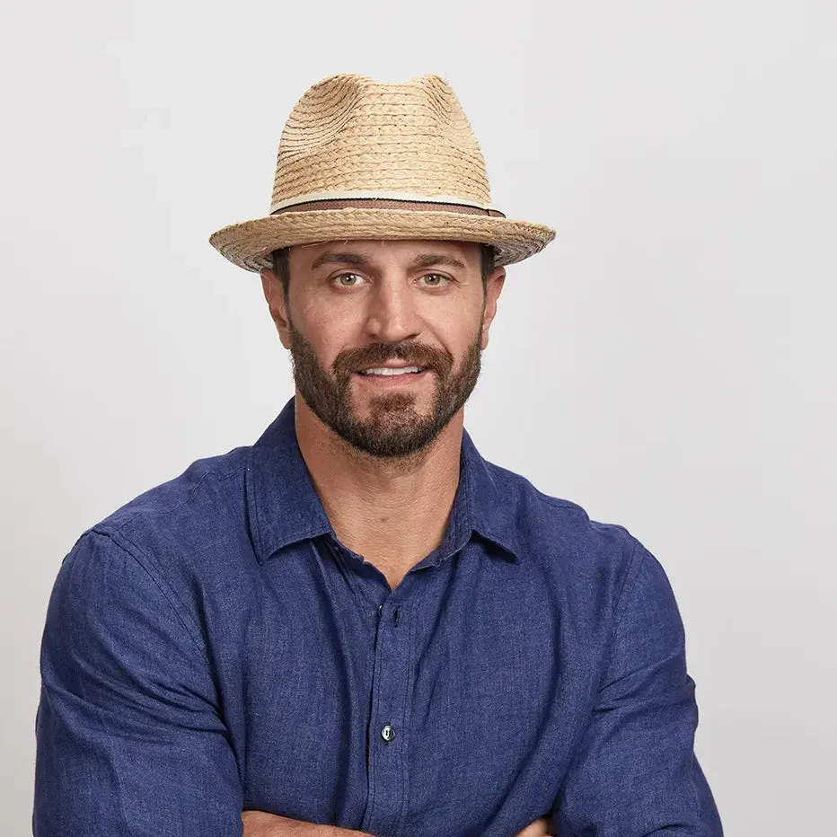 Elias Straw Fedora by American Hat Makers