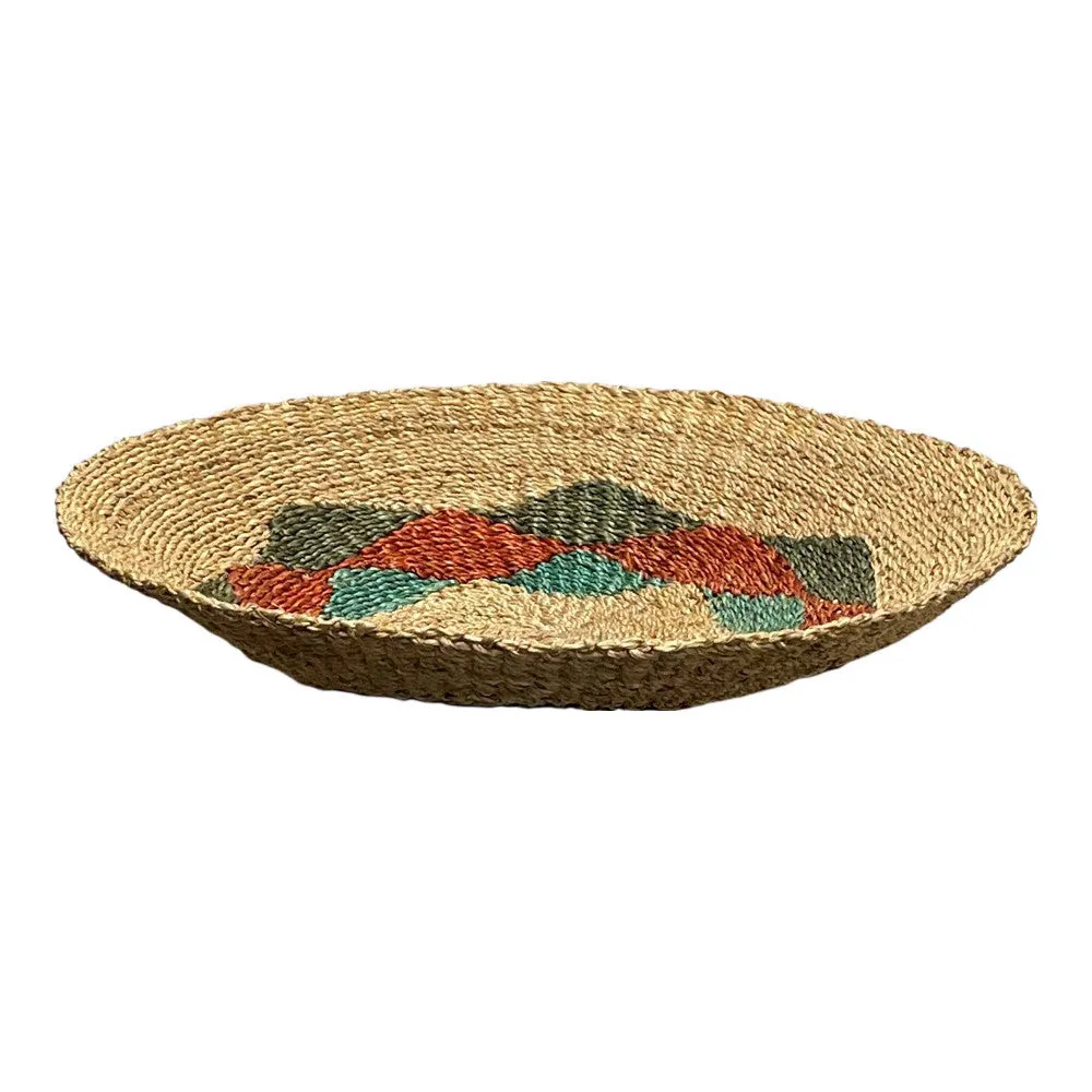 Filipino Woven Round Abaca Plate