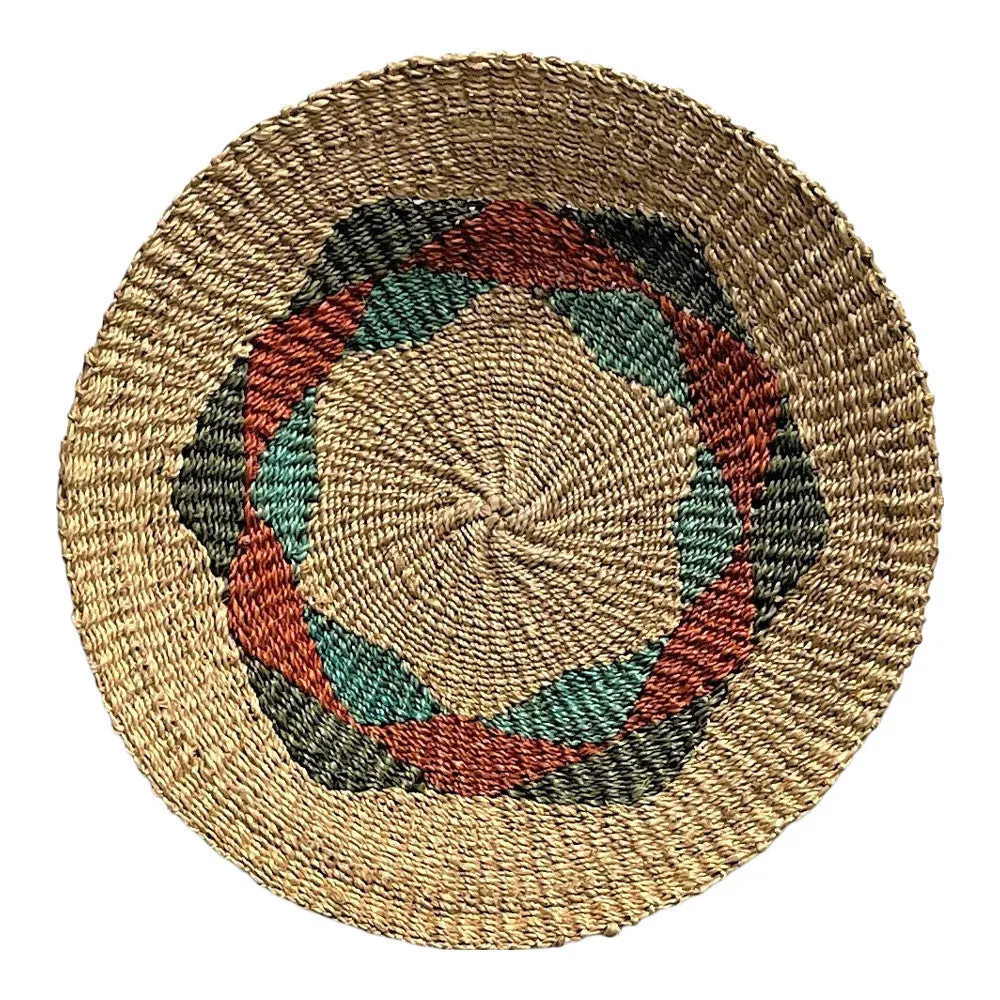 Filipino Woven Round Abaca Plate