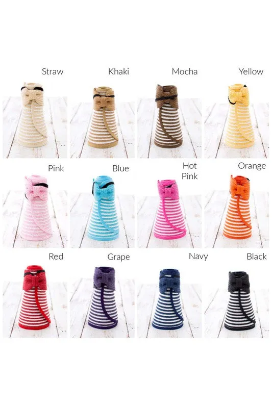 Foldable Bow Stripe Visor *Online Only*