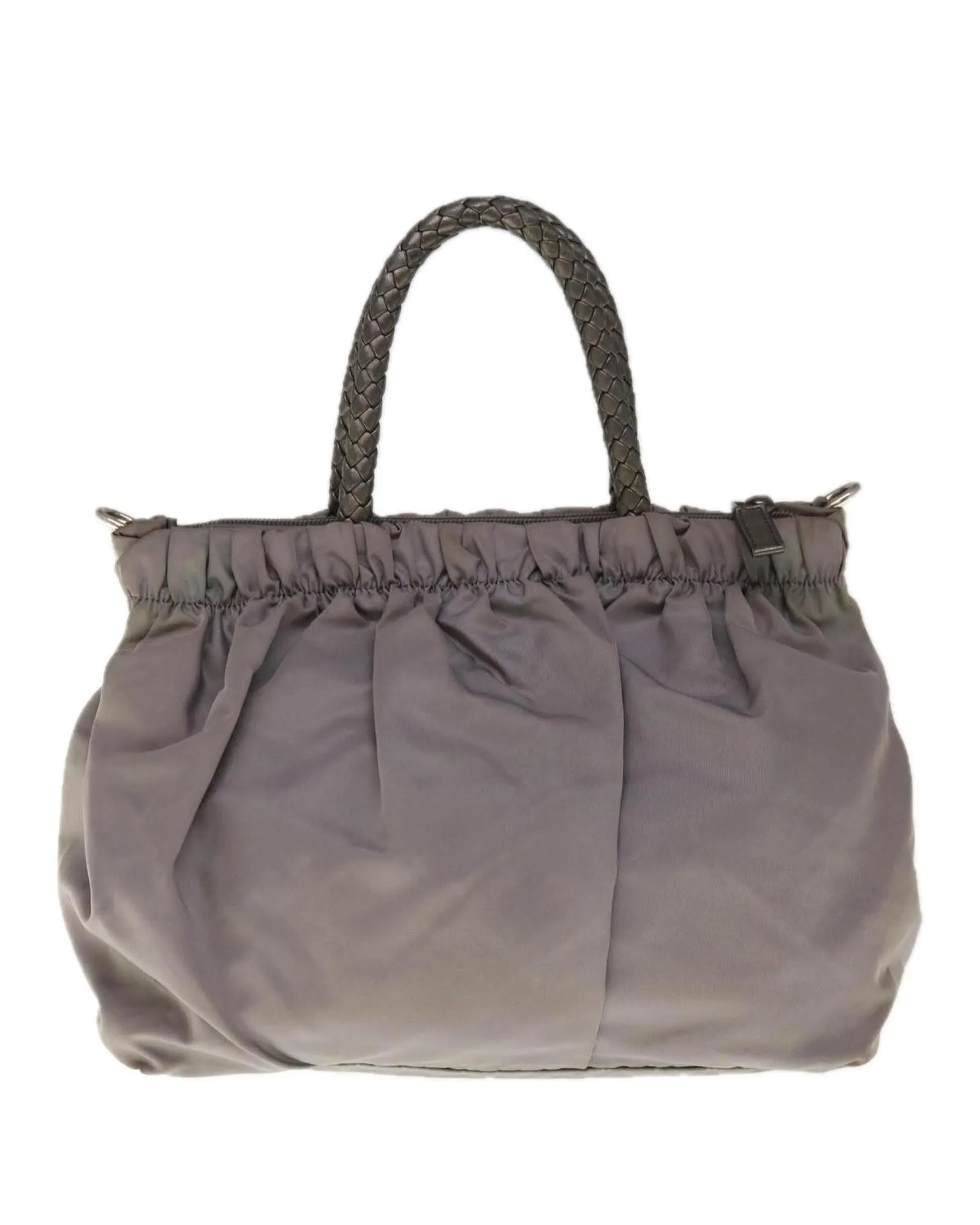 Gray Nylon 2-way Hand Bag by Prada