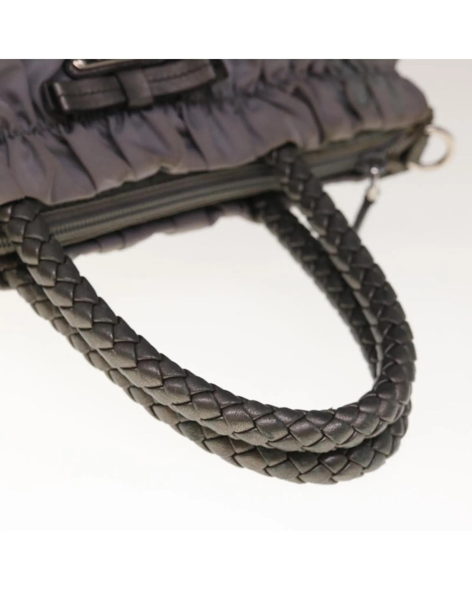 Gray Nylon 2-way Hand Bag by Prada