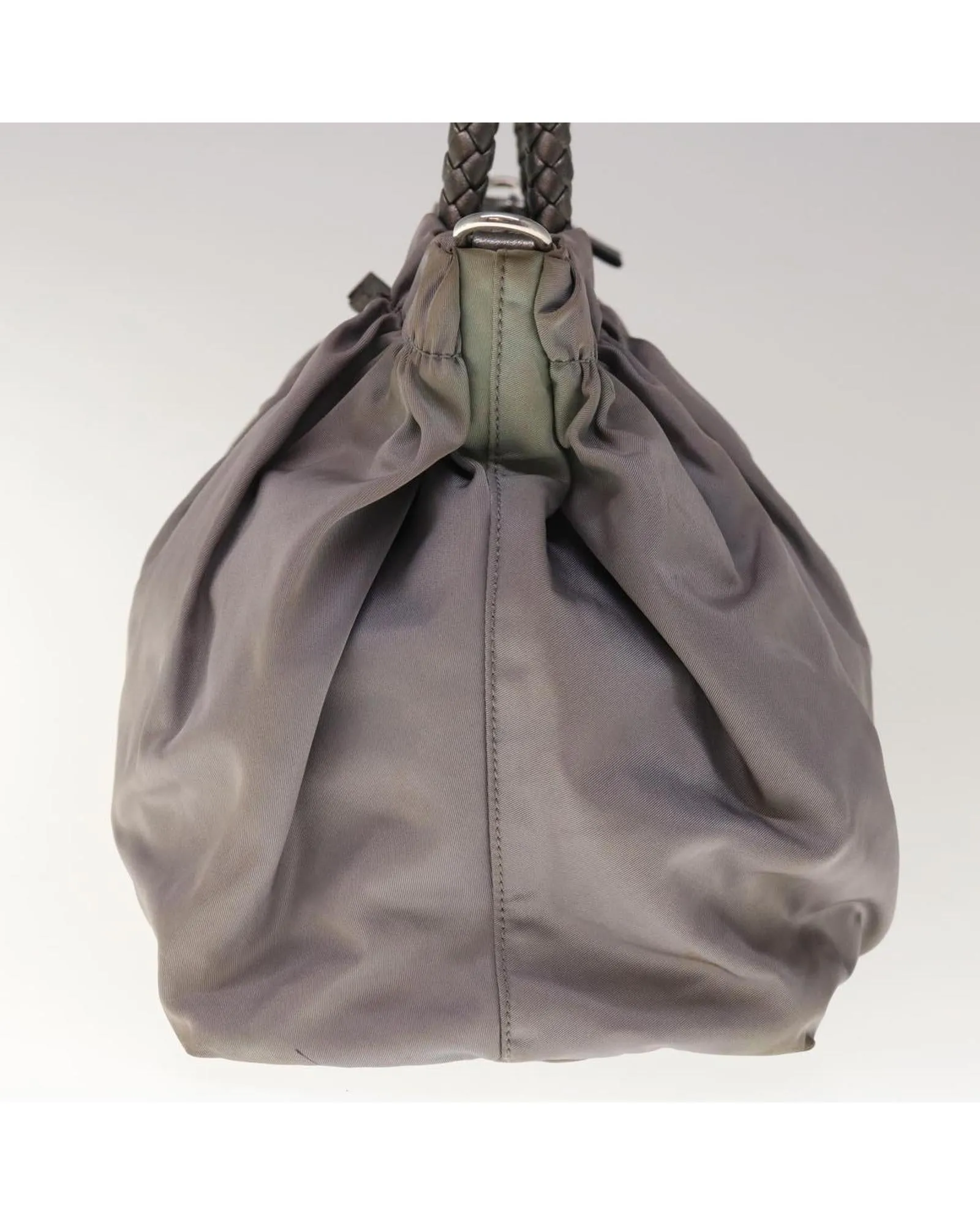 Gray Nylon 2-way Hand Bag by Prada