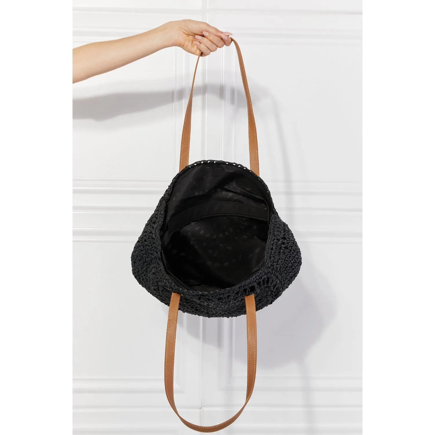 Justin Taylor C'est La Vie Crochet Handbag in Black
