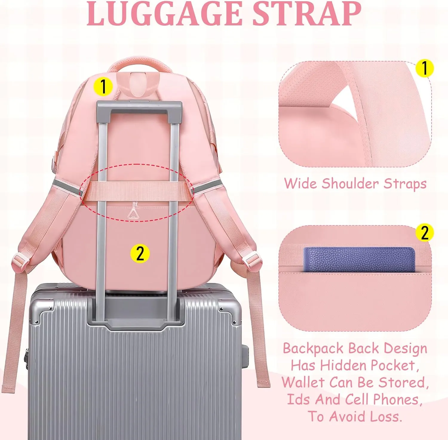 Kids Backpacks for Girls - Cute Girls Backpack for Kids Children Teens Elementary Middle School - 17″ Students Bookbag Travel Back Pack for Age 6-18