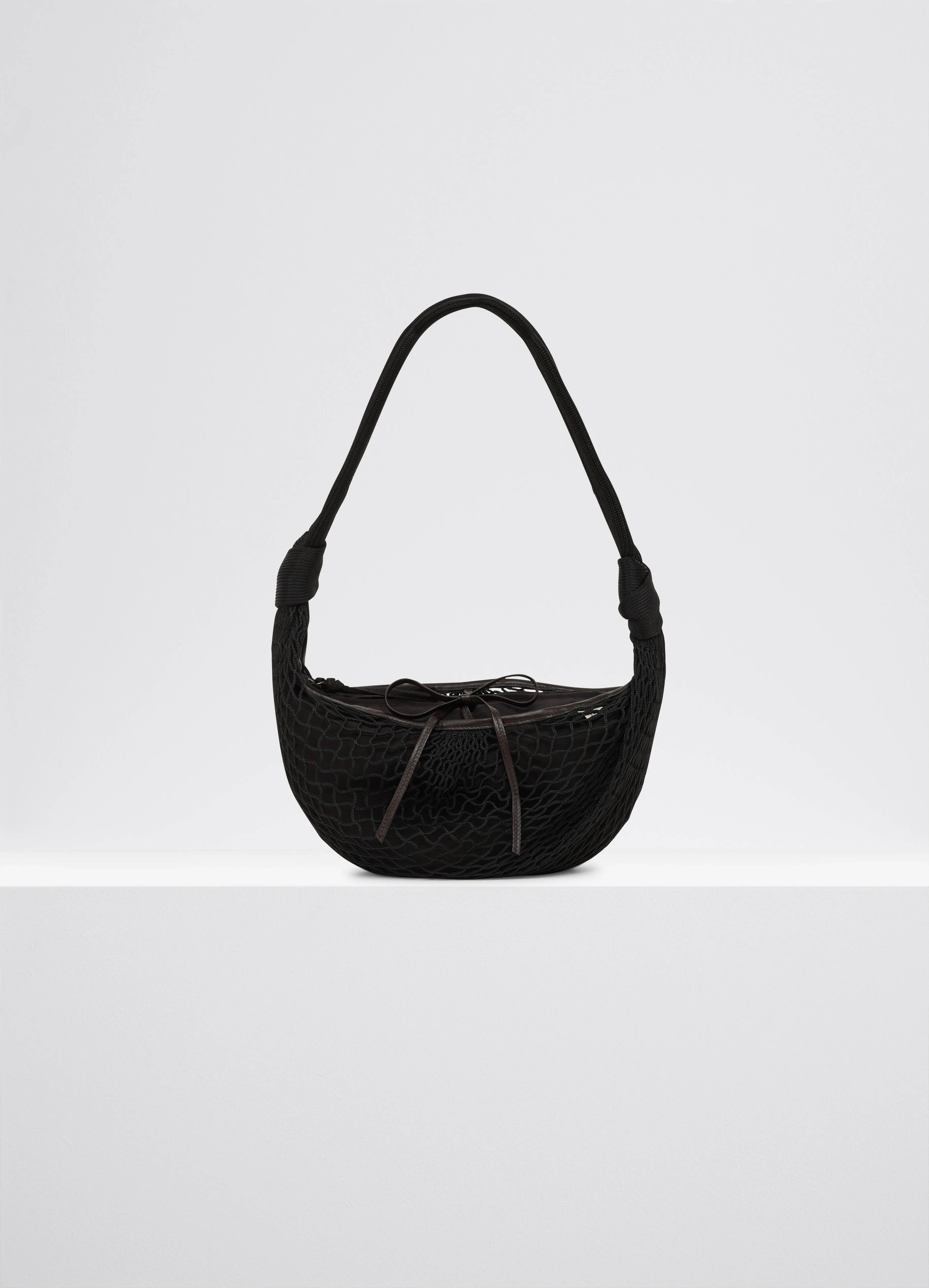 Lemaire Fortune Croissant Filt Bag (Black)