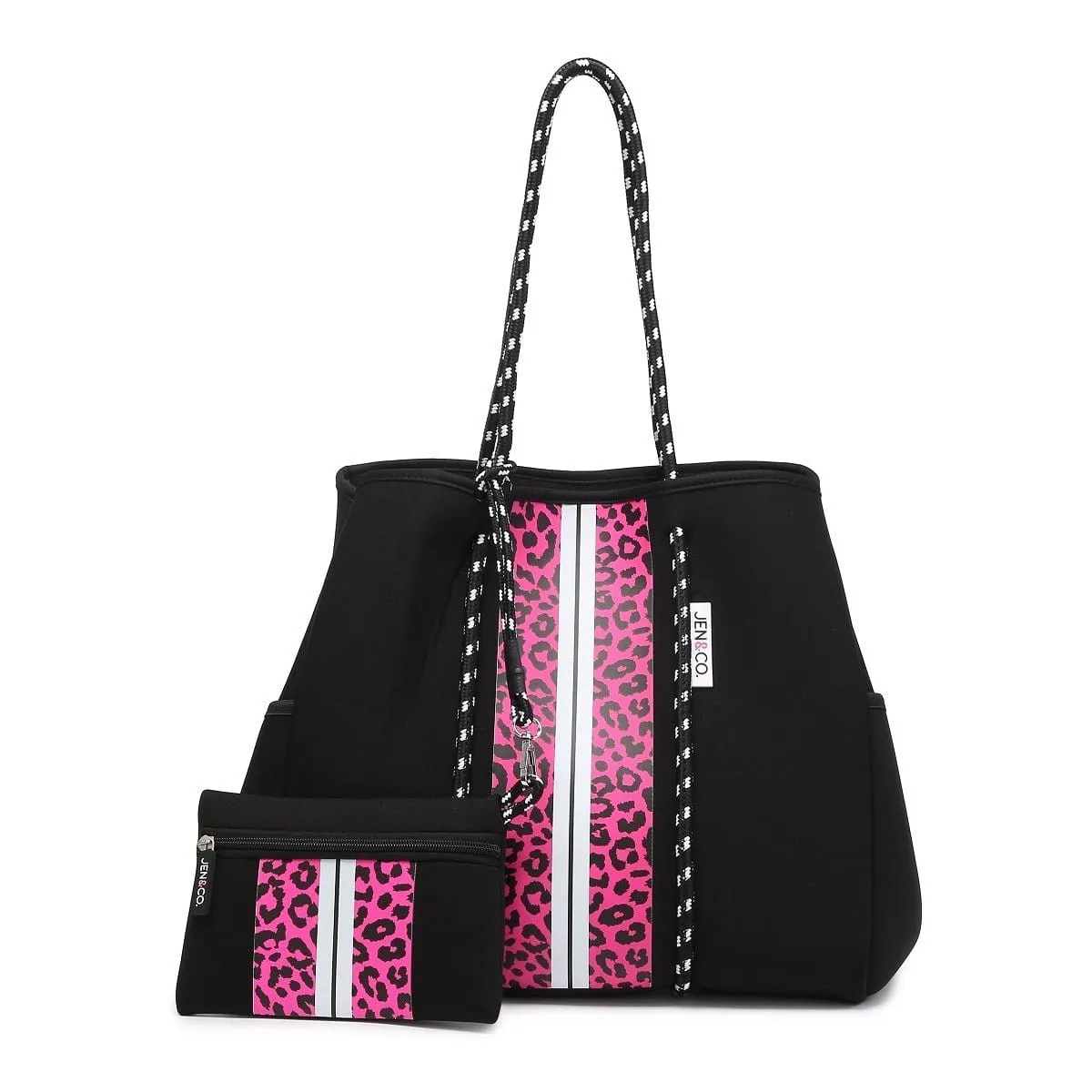 M2146STRP Neoprene Shoulder Tote w/ Pouch
