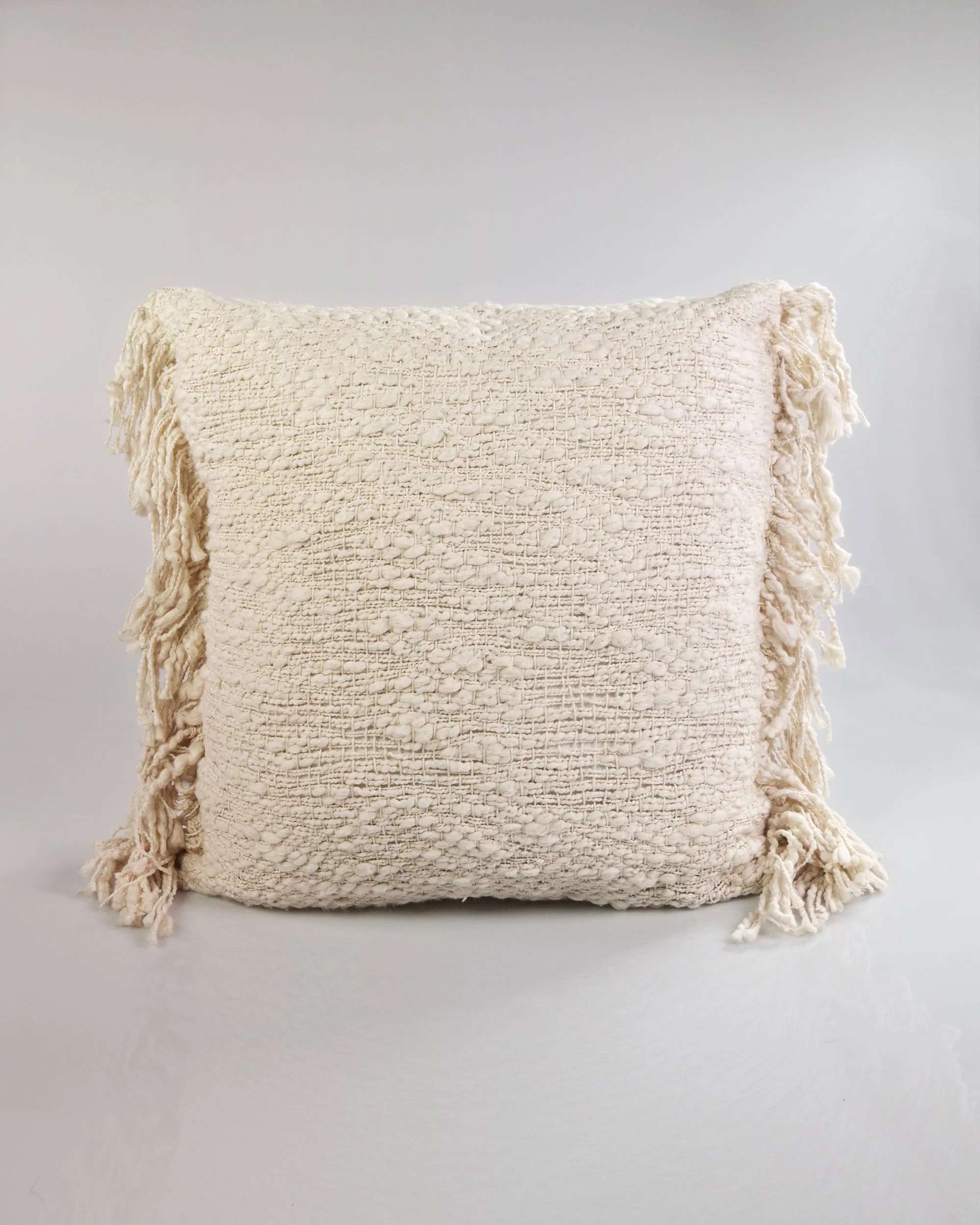 Open Weft Cotton Throw Pillow