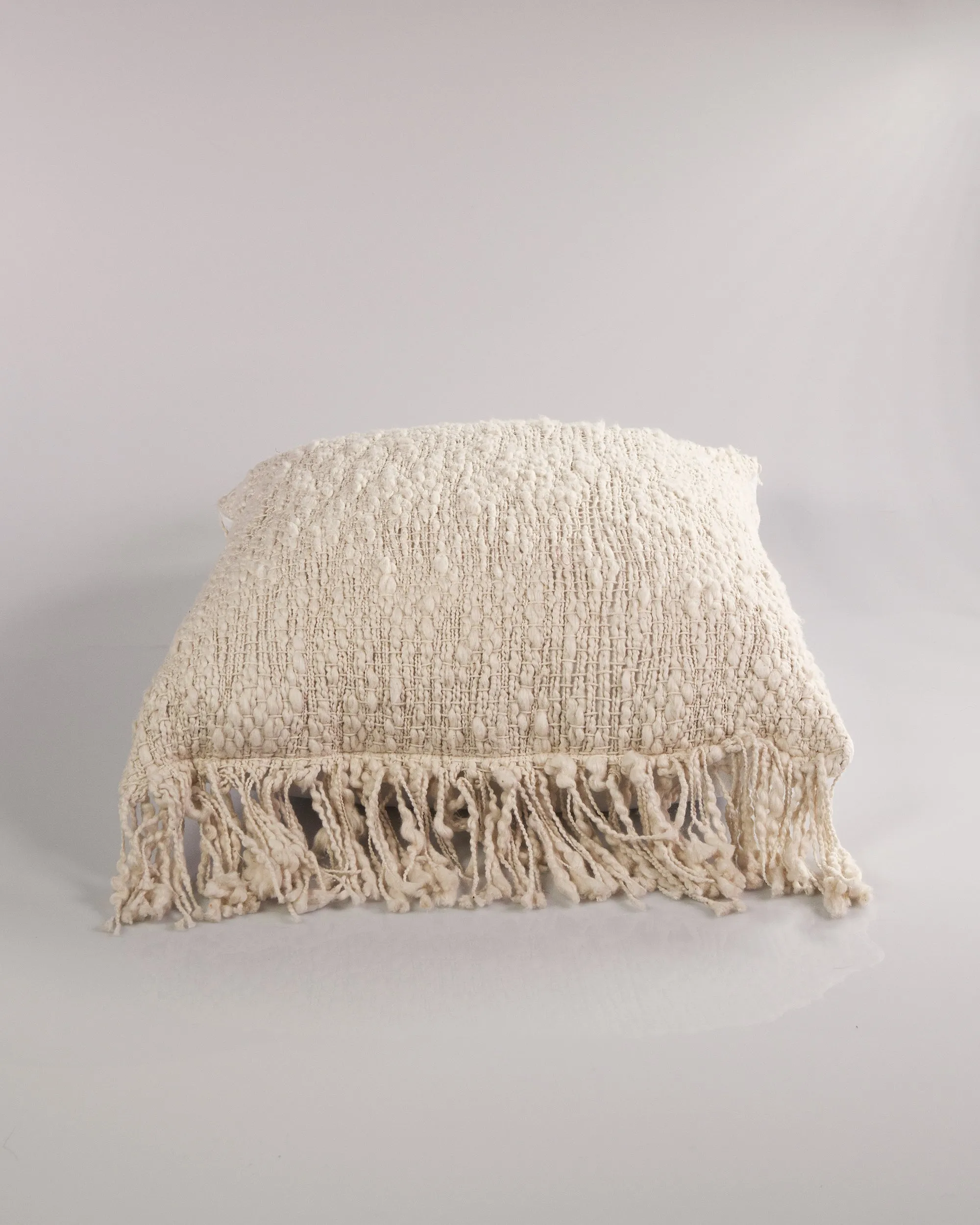Open Weft Cotton Throw Pillow