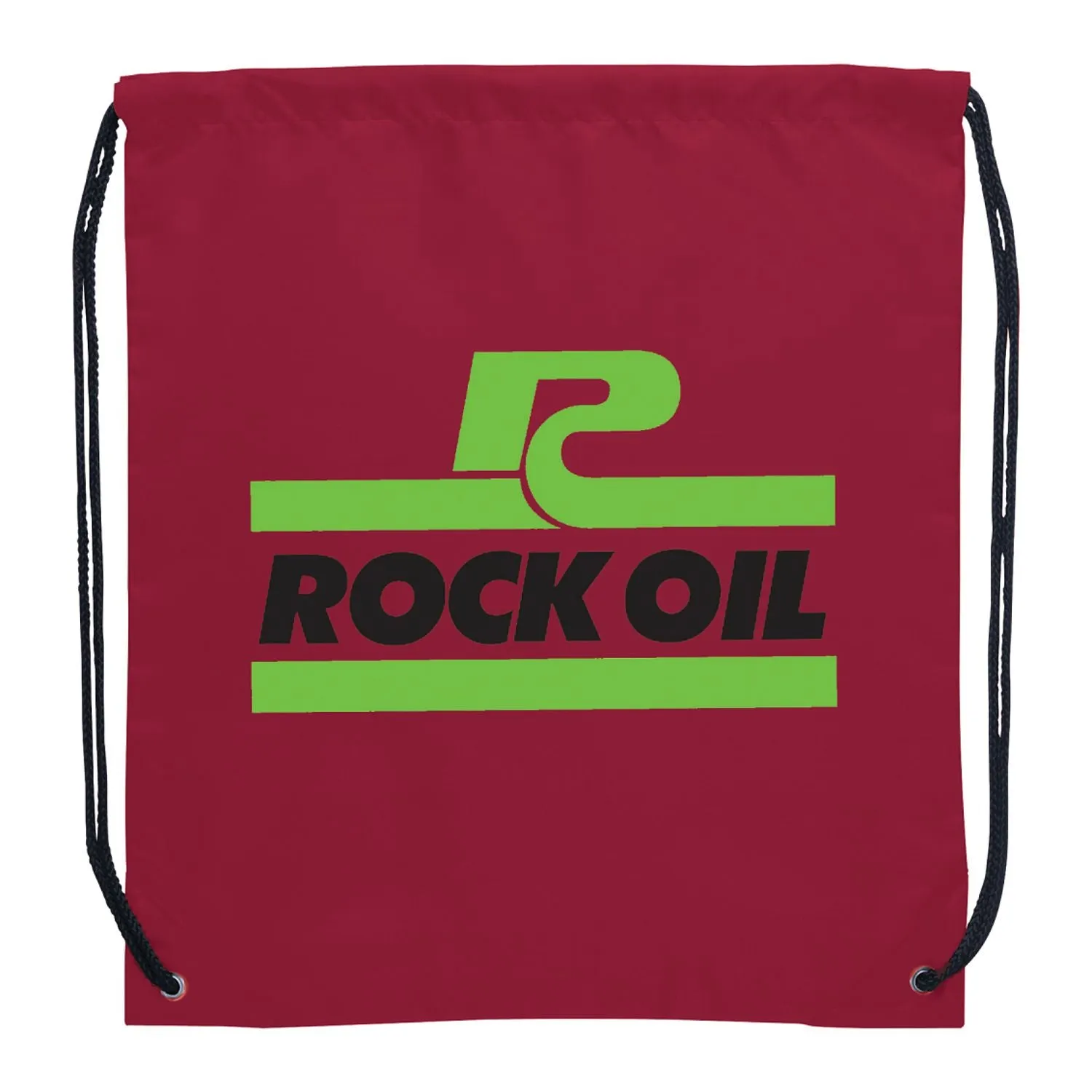Oriole Polyester Drawstring Bag - Maroon
