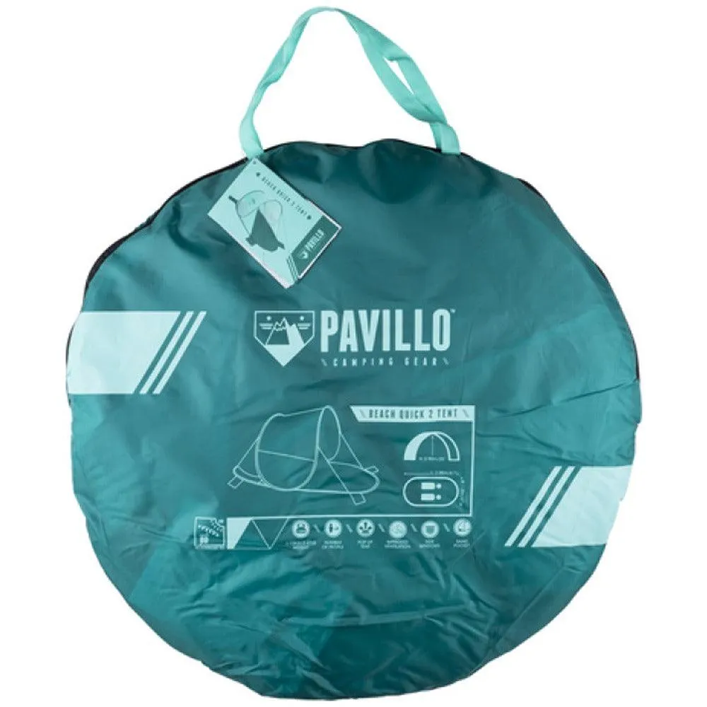 Pavilio Quick Teal Blue Beach Tent | 200 x 120 x 90 cm
