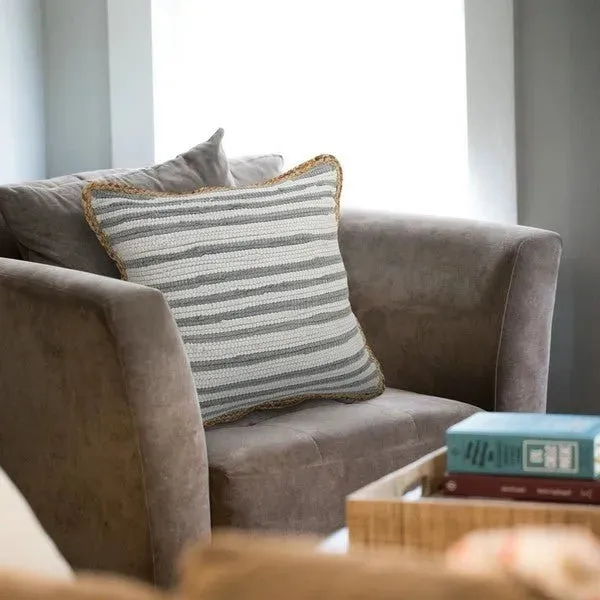 Riley 99444GRY Grey Pillow