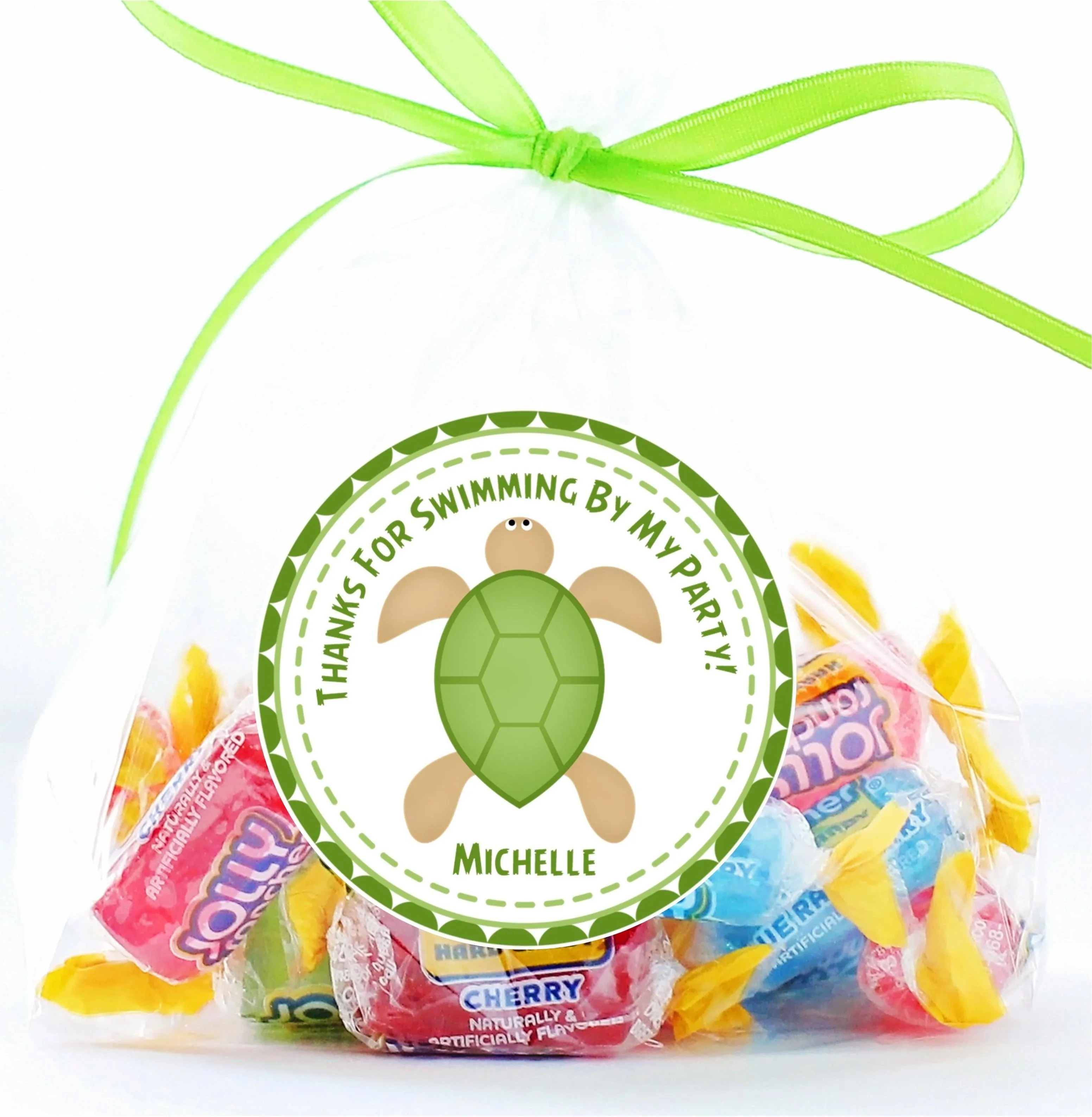 Sea Turtle Birthday Party Stickers