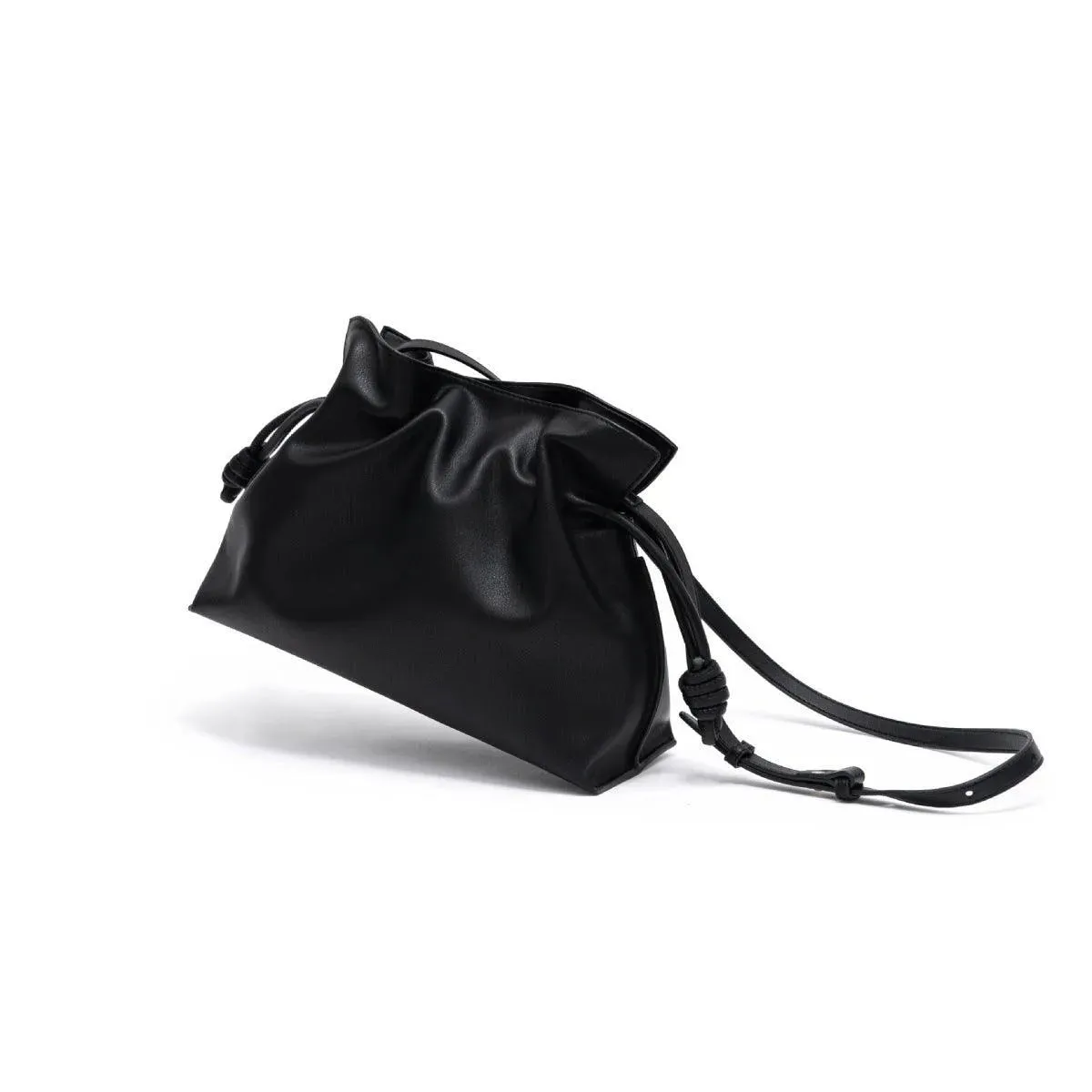 Simple Drawstring Folded Crossbody Bag