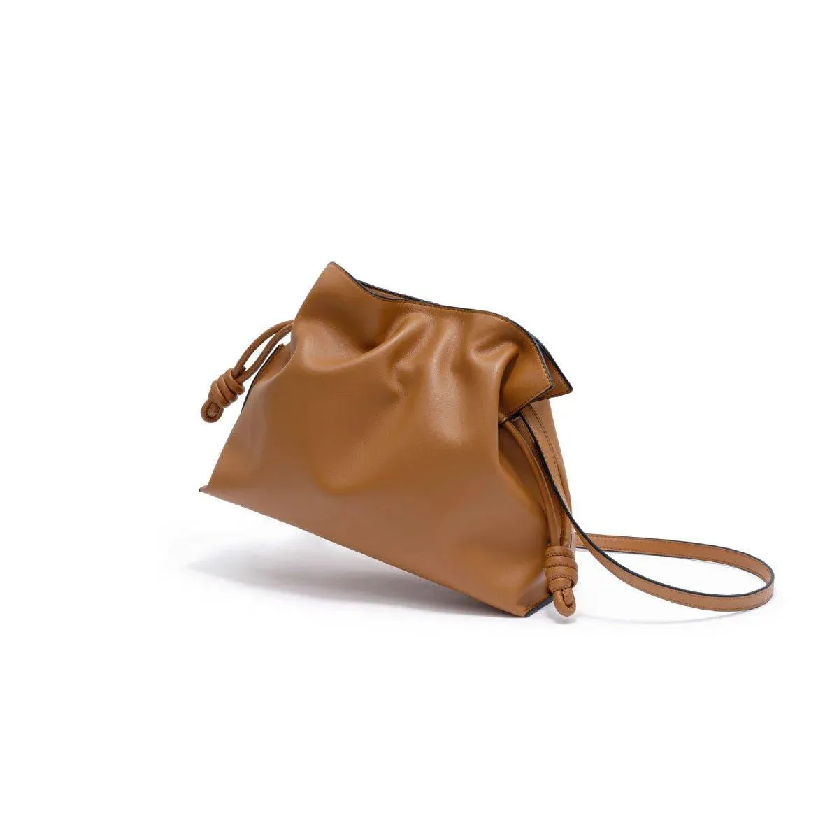 Simple Drawstring Folded Crossbody Bag