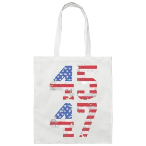 Trump 45-47 Canvas Tote Bag