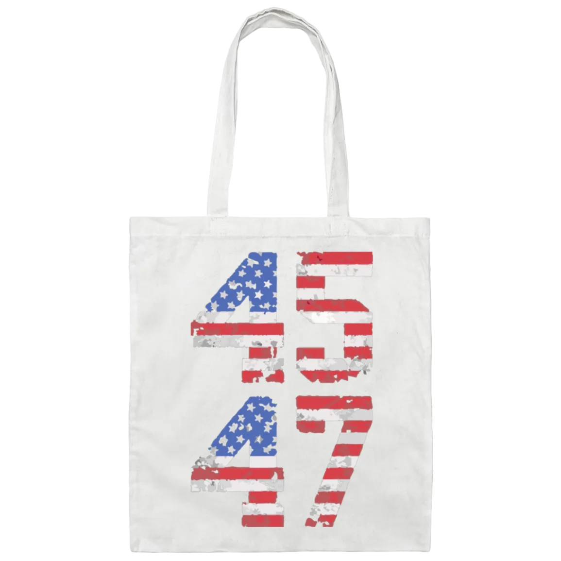 Trump 45-47 Canvas Tote Bag