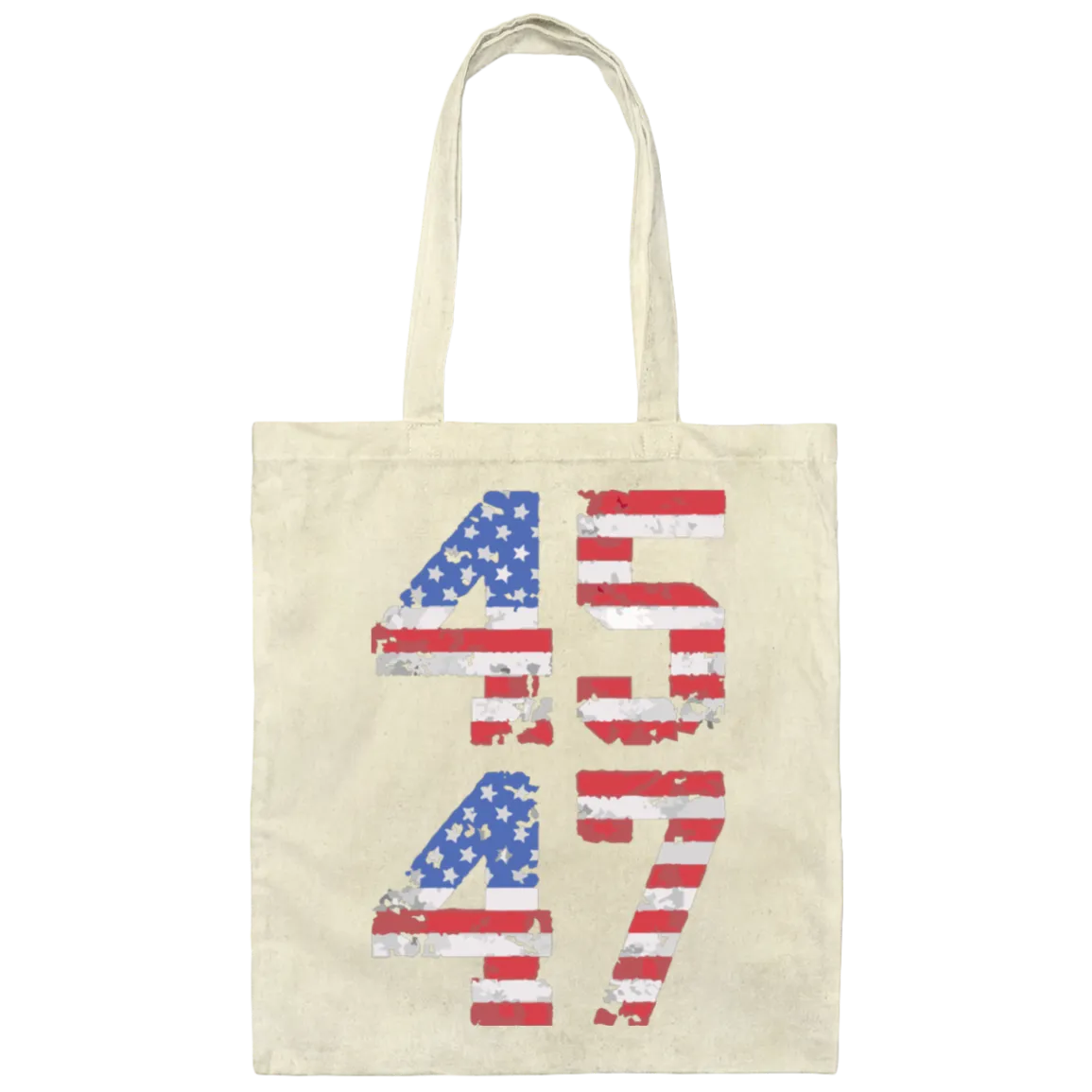 Trump 45-47 Canvas Tote Bag