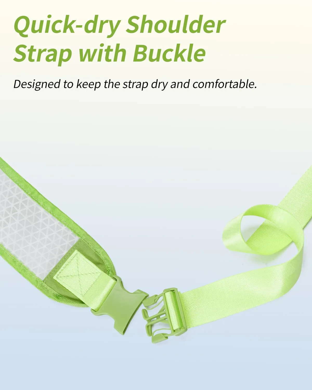 WANDF Foldable Swim Bag Drawstring Bag with Quick-dry Shoulder Strap