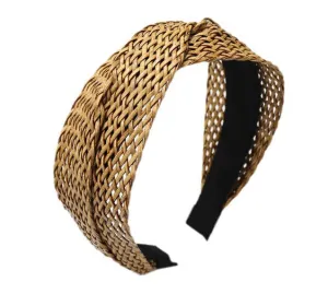 Woven Natural Rattan Headband Style 1 - Natural
